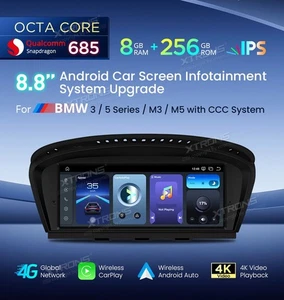 XTRONS QWBX8460CC Autoradio GPS BMW Serie 3 5 E90 E60 Android 14 CCC Snapdragon - Imagen 1 de 20