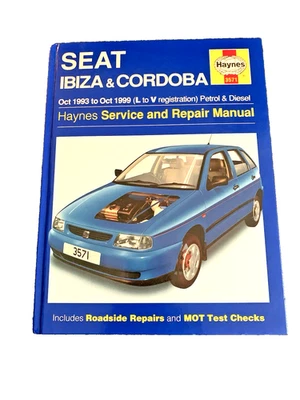 Seat Ibiza 6K Haynes Workshop Manual 1993–1999 | Clean Used Copy + Highlights - Image 1 of 4