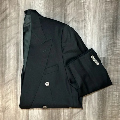 Chaqueta de Lana Corneliani Hecha en Italia Lana Virgen Doble Pecho - 40S Foto 1 de 4