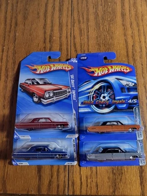 🔥  Wheels '64 Chevy Impala Lot (4) Dropstars & Hot Auction 🔥  - Image 1 of 3