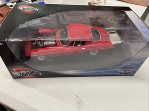 HOT WHEELS 1:18 SCALE CORVETTE DRAG CAR DIECAST! RED! NEW IN BOX!! - Picture 1 of 4