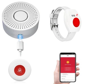 WiFi Wireless Caregiver Pager Alert Call Buttons Elderly Nurse Call System,,, - Picture 1 of 1