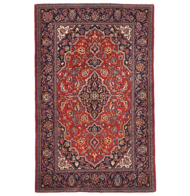 Alfombra oriental vintage de diseño floral hecha a mano 3'6X5'4 pies entrada granja alfombra Foto 1 de 4