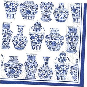 IHR Rosanne Beck Collections Cocktail Getränk Papierservietten, 5" x 5", blau - Bild 1 von 3