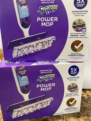 Swiffer PowerMop Mopping Pad 5/Pack (08188) 2x Boxes. - Image 1 of 4