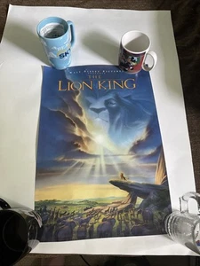 Póster de película promocional original de Disney's the Lion King - 13,5"x20" RARO 1994 Simba - Imagen 1 de 6