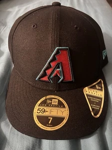 Arizona Diamondbacks New Era Black Fitted Hat Size 7  - Picture 1 of 8