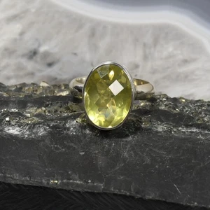 Citrin Ring, 925er Silber, Edelsteinring (24112), Edelsteinring, facettiert - Bild 1 von 1