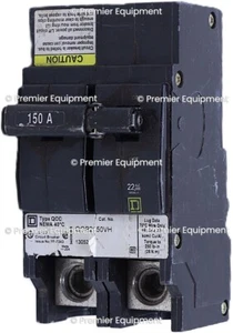 * SQUARE D QOB2150VH 150A MINI CIRCUIT BREAKER 2 POLE 120-240V - Picture 1 of 7