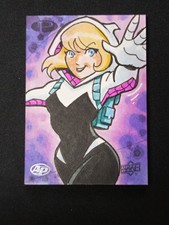Artist Proof Marvel Gwen Stacy 1/1 Sketch Card Tim Shinn 2021 Upper Deck PREMIER