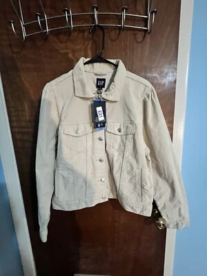 GAP Corduroy Cream Jacket Large Brand New — 第 1/4 张图片