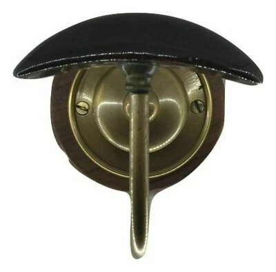 Attaccapanni appendiabiti in ottone e ceramica 1 un posto arredamento ingresso - Immagine 1 di 3