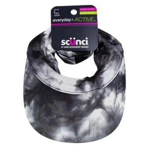 Scunci Visor Everyday & Active Ultra Comfy Super Stretch Cap Gray And White - Picture 1 of 1