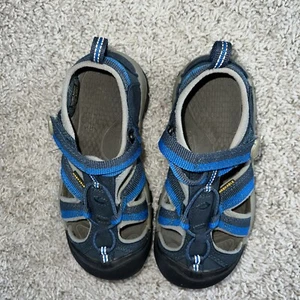 Keen Newport Hiking Shoes Youth Size 3 Blue Water Hiking - Picture 1 of 3