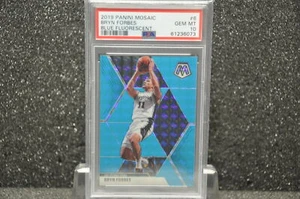 2019 Panini Mosaic #6 Bryn Forbes Blue Fluorescent /15 PSA 10 - Picture 1 of 2