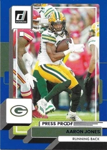 Aaron Jones - 2022 Donruss Blue Press Proof #98- Green Bay Packers - Picture 1 of 1