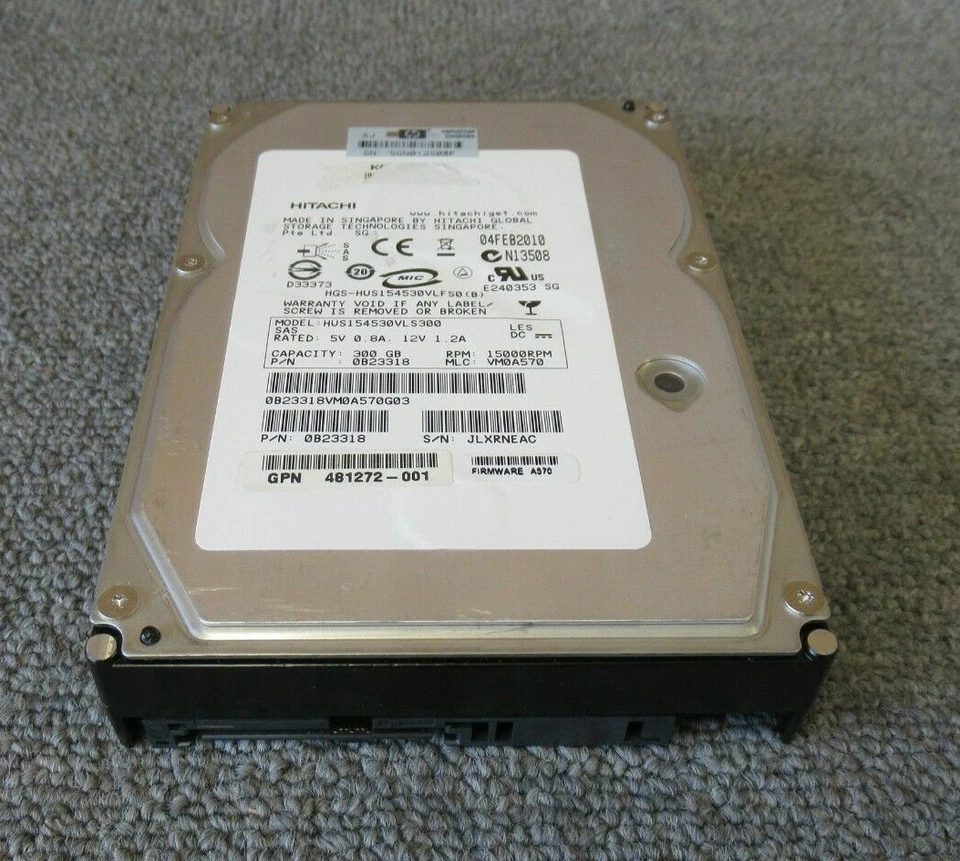 Hitachi HUS154530VLS300 0B23318 Ultrastar 300GB 15000RPM 16MB 3.5" Internal HDD - Image 1 of 4