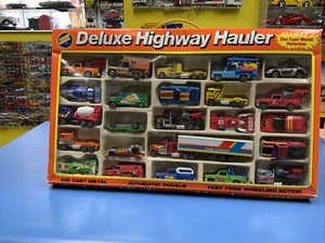GOLDEN WHEELS DELUXE HIGHWAY HAULER  DIE CAST METAL  24 VEHICLE SET - Picture 1 of 12