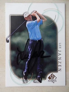 Lee Janzen Autographed 2001 Upper Deck SP Golf Card - Picture 1 of 3