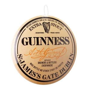 Insegna in metallo a cupola Guinness rotonda 15", bar birra uomo di casa grotta garage decorazione da parete nuovo - Foto 1 di 1