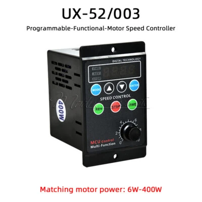 AC220V 400W Digital Display Motor Speed Regulator Motor Speed Control Controller - Image 1 of 4