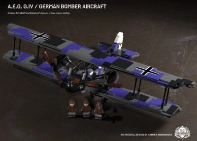 Brickmania A.E.G. G.IV – German Bomber Aircraft (BKM471) - New, Sealed - Image 1 of 4