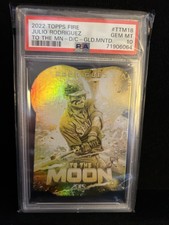 2022 Topps Fire - To the Moon Gold Minted #TTM-18 Julio Rodriguez (RC)