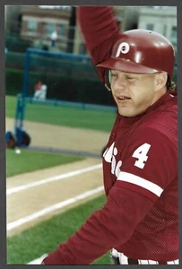 1990 ASG Lenny Dykstra PHILLIES UNSIGNIERT 4 x 6 ORIGINAL SCHNAPPSCHUSS FOTO #8 - Bild 1 von 1