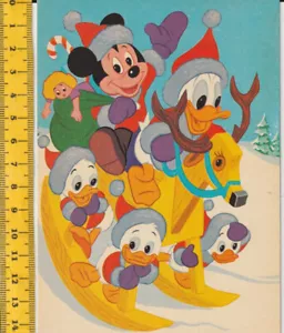 WALT DISNEY CHRISTMAS - NATALE 1973 WD prod italy postcard - cartolina A022 - Bild 1 von 1