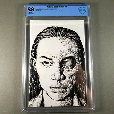 Walking Dead Deluxe #9 2nd Print 1:25 Finch Sketch Variant Image CBCS 9.8 - NM - Image 1 of 4