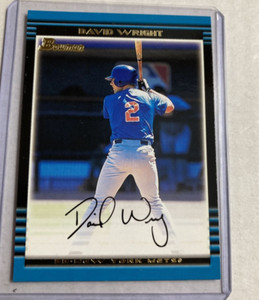 2002 Bowman #381- DAVID WRIGHT Rookie RC Card.
