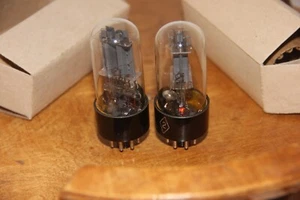 6N8S tube 2PCS (6Н8С, 6SN7) VACUUM TUBES Same Date NEW NOS SOVIET VALVES - Picture 1 of 2