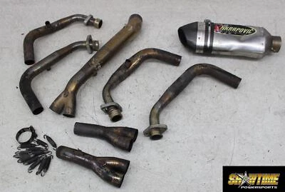 06-09 YAMAHA YZF R6S R6 AKRAPOVIC ПОЛНЫЙ ВЫХЛОПНОЙ СЕРЕДИНЫ ТРУБЫ ГЛУШИТЕЛЬ СКОЛЬЖЕНИЯ НА КОЛЛЕКТОР - Изображение 1 из 4