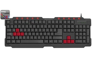 Speedlink USB Gaming Tastatur DNK DK Dänemark Dänisch QWERTY Keyboard-Layout - Bild 1 von 4