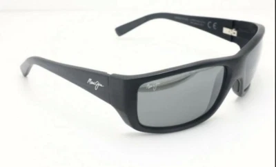 Nuevo Maui Jim WASSUP Gafas de sol polarizadas Pol Negro/Gris 123-02 Envoltura de vidrio Foto 1 de 4