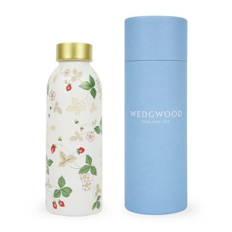 Vaso de acero inoxidable Wedgwood 473 ml 16 oz - Vaso premium de fresa silvestre Foto 1 de 4