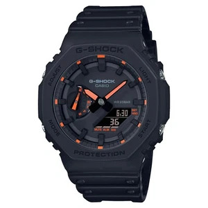 Orologio G-Shock GA-2100-1A4ER Neon Accent indici arancioni, carbon guard - Foto 1 di 7