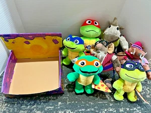 Teenage Mutant Ninja Turtles TMNT Mutant Mayhem 8" Plushies 2023 Set of 7 W/Box - Picture 1 of 8