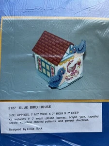 Temptations Nadelspitze blau Vögel Hausform Vintage Nadelspitze Set 5127 - Bild 1 von 3