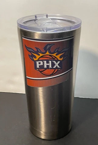 NBA Phoenix Suns coffee tumbler 20oz double wall insulated stainless steel 18/8 Cover