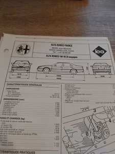 Alfa Romeo 164 V6 3.0 24 S Fiche Technique Reglatech Alfa 164 V6 2996 Cc 24s - Picture 1 of 3
