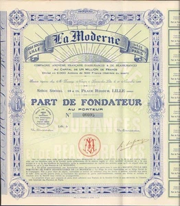 DECO & RARE => LA MODERNE, Assurances (LILLE 59) (Q) - Bild 1 von 1