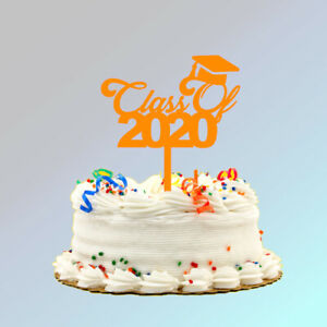 Plastic Class of 2021 Cake Topper (6 inches wide, 7.5 inches tall)