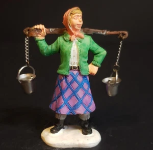 Lemax Christmas Village Town Village Carrying Milk 02402 Woman Dairy REPAIRED - Picture 1 of 8