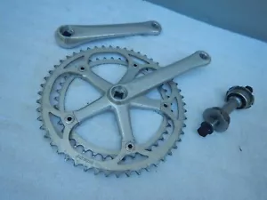 Specialized Vintage Allez Road Bike 170mm Double Cranks Crankset w/BB Flag - Picture 1 of 7