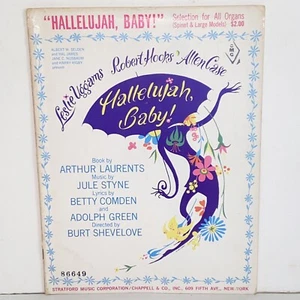Vintage 1967 Hallelujah Baby Organ Sheet Music 6 Song Songbook - Picture 1 of 14