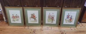Vintage Viererset Eugene Leliepvre französische & indische gerahmte Drucke 18,5x15 - Bild 1 von 16
