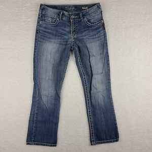 Silver Jeans Womens 29 Blue Suki Capri Medium Wash Denim - Picture 1 of 13