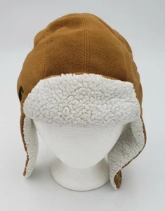 CB8950 CARHARTT Bubba Hut Sherpa gefüttert Winter Kopfbedeckung braun Haken & Schlaufe - Bild 1 von 5