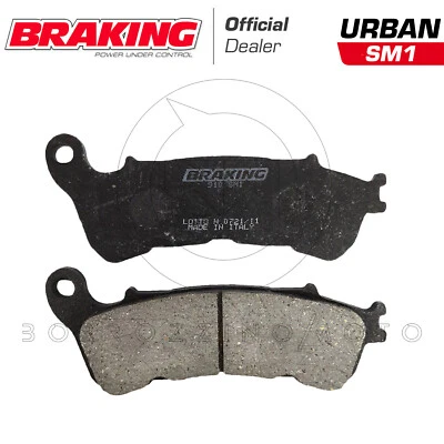 PLAQUETTES DE FREIN Avant BRAKING 910SM1 pour Suzuki Burgman 200 2011 2012 2013 - Photo 1/2